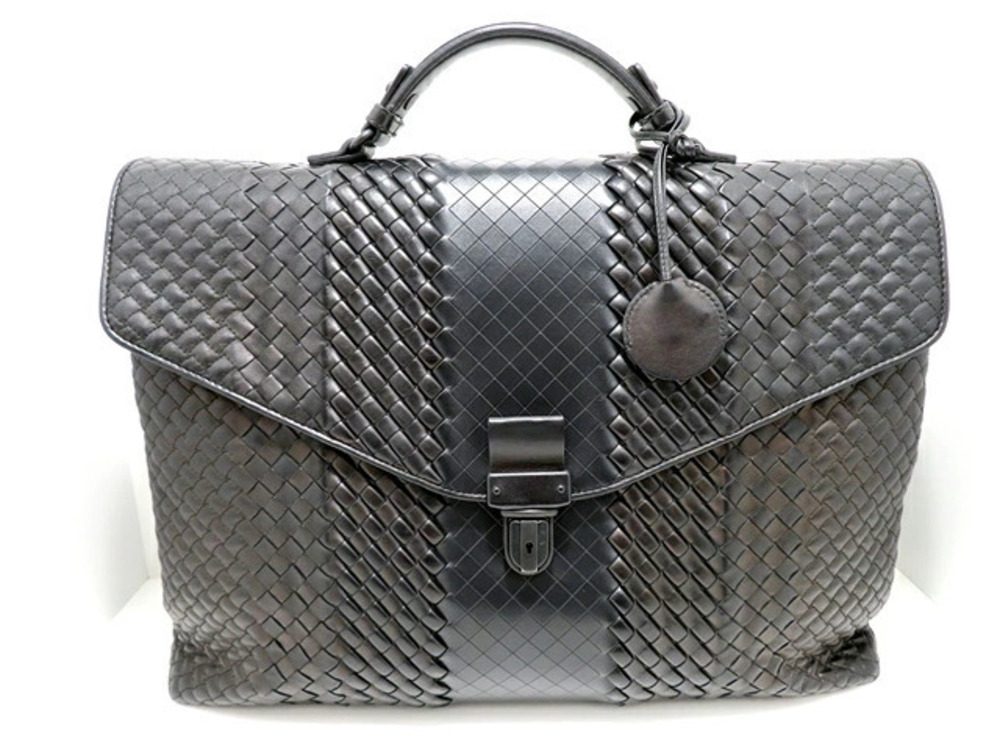 BOTTEGA VENETA Bag Briefcase Business Intrecciato Calfskin Black